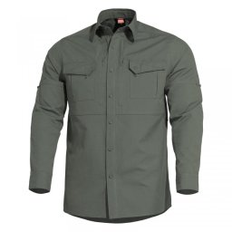 Košile taktická PLATO CAMO GREEN vel. S