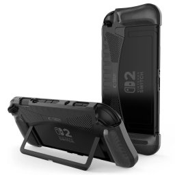 Pouzdro Tech-Protect TPUCarbon na Nintendo Switch 2 černé