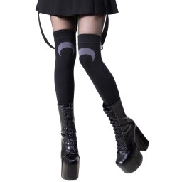 nadkolenky KILLSTAR - Lunaloom - Black - KSRA012577