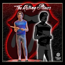 figurka The Rolling Stones - Rock Iconz - Charlie Watts - Tattoo You Tour 1981 - KNBZ-RSTONESCW100