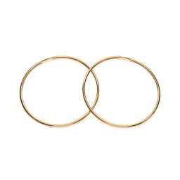 Zlaté náušnice kruhy 6 cm, 14K IZ22953
