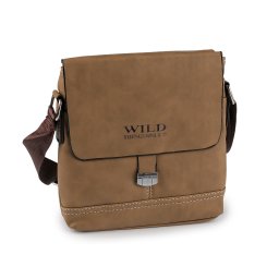 Taška crossbody unisex 20x21 cm, barva 1 béžová velbloudí