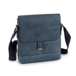 Taška crossbody unisex 20x21 cm, barva 2 modrá jeans