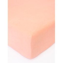 MKLuzkoviny.cz Froté prostěradlo 90 × 200 cm - lososová