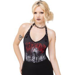 body dámské KILLSTAR x ICE NINE KILLS - Welcome To Horrorwood - Black - KSRA013106