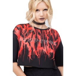 tričko dámské (top) KILLSTAR x ICE NINE KILLS - INK Logo - Black - KSRA013075