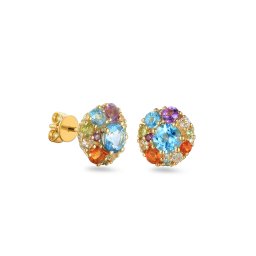 Náušnice s drahokamy Dubai 2,31 ct, 14K IZBR822N