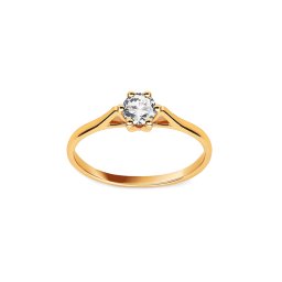 Prsten Alir s lab-grown diamantem, žluté zlato ALLG007P