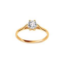 Prsten Reisa s lab-grown diamantem, žluté zlato ALLG008P