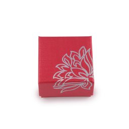 Krabička na šperky 5x5 cm, barva 1 červená světlá