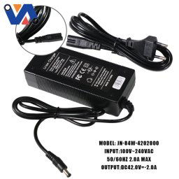 Nabíječka Ridefixing JN-84W 42/2A DC 5,5x2,1mm Kugoo S1, S1 Pro, S2, S3 a Fiido E-Bike