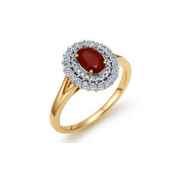 Briliantový prsten s rubínem 0,80 ct Audrey KU1434RPR