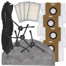 15ks Kartáče, HEPA filtry, sáčky a mopy pro TP-Link Tapo RV20/RV30 Max Plus, Sencor SRV 7485WH