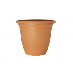 AbLine Plastový květináč kulatý 24x21 cm Terme, terakota 24122ID