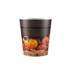 Nohel Garden Plastový obal na květináč 14x16 cm s potiskem AUTUMN TEKVICA podzim 30644TH