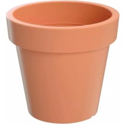 Prosperplast Plastový květináč kulatý 29,3x27,1 cm Lofly, terakota A109130