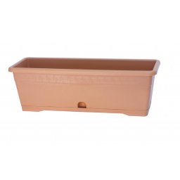 AbLine Balkonový truhlík s podložkou 40x18x15 cm Versilia, terakota 24100ID