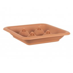 AbLine Miska pod hranatý květináč 37 cm Quadro, terakota 25541ID
