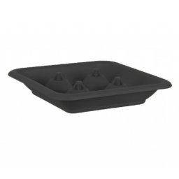 AbLine Miska pod hranatý květináč 37 cm Quadro, antracit 25541ID1