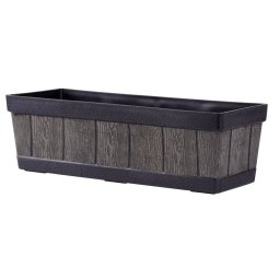 Strend Pro Plastový truhlík 15x47x17 cm Woodeff natural 58905NG