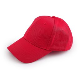 Bavlněná kšiltovka unisex vhodná k dozdobení, barva 21 červená světlá