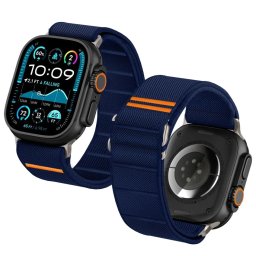 Řemínek Tech-Protect Nylon Slip Apple Watch 6 7 8 9 10 SE ULTRA 1 2 44 45 46 49mm - Navy