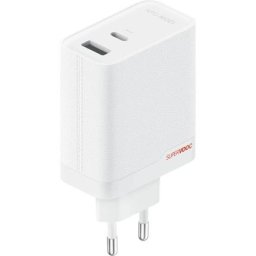 OnePlus SUPERVOOC 120W nabíječka s USB-C a USB-A, PD, QC a PPS bílá