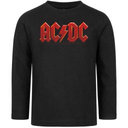 tričko dětské s dlouhým rukávem AC/DC - Logo Multi - black/multicolour - METAL-KIDS - 429.36.8.999