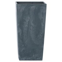 Prosperplast Květináč s vložkou 40x40x75 cm Urbi Square Beton Effect, antracit A111293