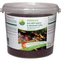 Proxim krmivo pro Koi kapry a okrasné ryby 3mm 5l barevné plovoucí granule