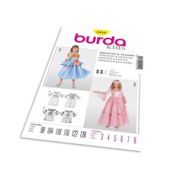 Střih Burda 2410 - Princezna, tanečnice
