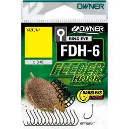 háček OWNER s očkem /14ks/ FDH-6.08: FEEDER HOOK 56946.08
