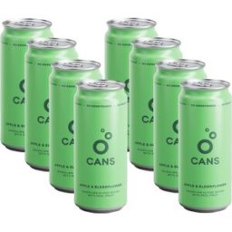 CANS s příchutí jablka a bezinky, 8 x 330 ml