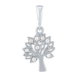 Silvego Přívěsek strom Arboria z bílého zlata s Briliance Zirconia - PRGPAK0026PGW