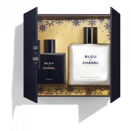 Chanel Bleu de Chanel Parfum dárková sada pro muže parfém 50 ml + hydratační krém 3 v 1 90 ml