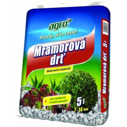 AGRO Mramorová štěpka 7–14 mm, 5 l AG03900005050