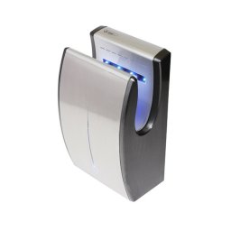 Stříbrný kovový bezdotykový tryskový vysoušeč rukou Jet Dryer COMPACT