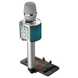 Karaoke mikrofon 5W s bluetooth reproduktorem a držákem na smartphone