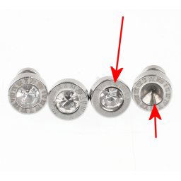 náušnice JEWELRY & WATCHES - Circle Silver - POŠKOZENÉ - MY1229