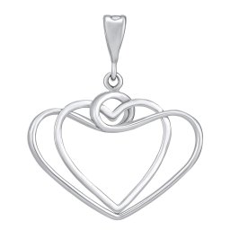 Silvego Zlatý přívěsek Serenta srdce z bílého zlata - FNN2046PGW