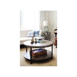 indickynabytek.cz - Kulatý konferenční stolek Retro 60x45x60 z indického masivu mango