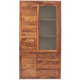 indickynabytek.cz - Vitrína Tina 100x190x45 z masivu palisandr / sheesham