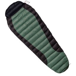 WARMPEACE spacák péřový VIKING 300 ZELENO-ČERNÝ vel.195cm LEVÝ