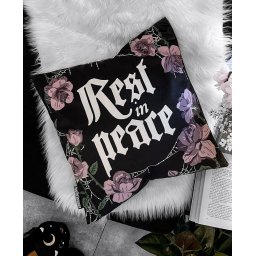 povlak na polštář KILLSTAR - Grave Bloom - Black - KSRA013050