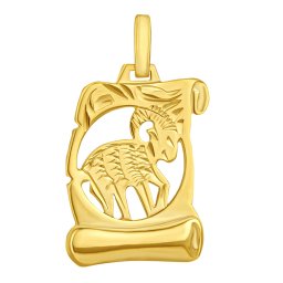 Silvego Zlatý přívěsek znamení zvěrokruhu Beran - pergamen - SILVEGOB102630GY04