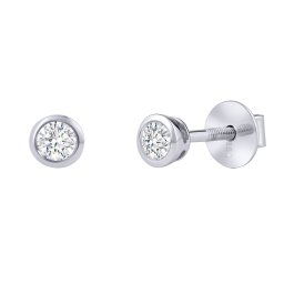 Silvego Diamantové náušnice (0,2 ct) Georgia v bílém zlatě dámské i dětské - DNN1134EGWD
