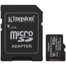 Kingston MicroSDXC 512GB Canvas Select Plus Gen 3 + SD adaptér