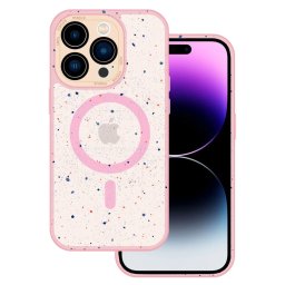 Tel Protect Magnetic Splash Frosted Case iPhone 15 Plus - Světle růžové