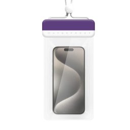Tel Protect Waterproof 3 Univerzální vodotěsný kryt - černý - fialový/bílý