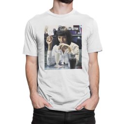 tričko pánské Pulp Fiction - Mia Wallace - White - HYBRIS - PA-1-PF004-43300-WH